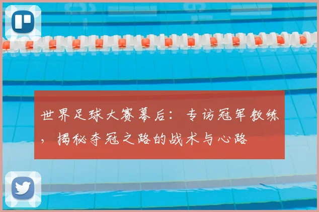 世界足球大赛幕后：专访冠军教练，揭秘夺冠之路的战术与心路